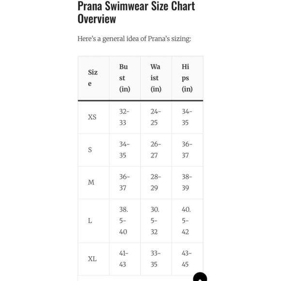 prAna Mallorca Swimsuit Top Impressions XL NWT Beach Poolside vacation - Picture 6 of 6